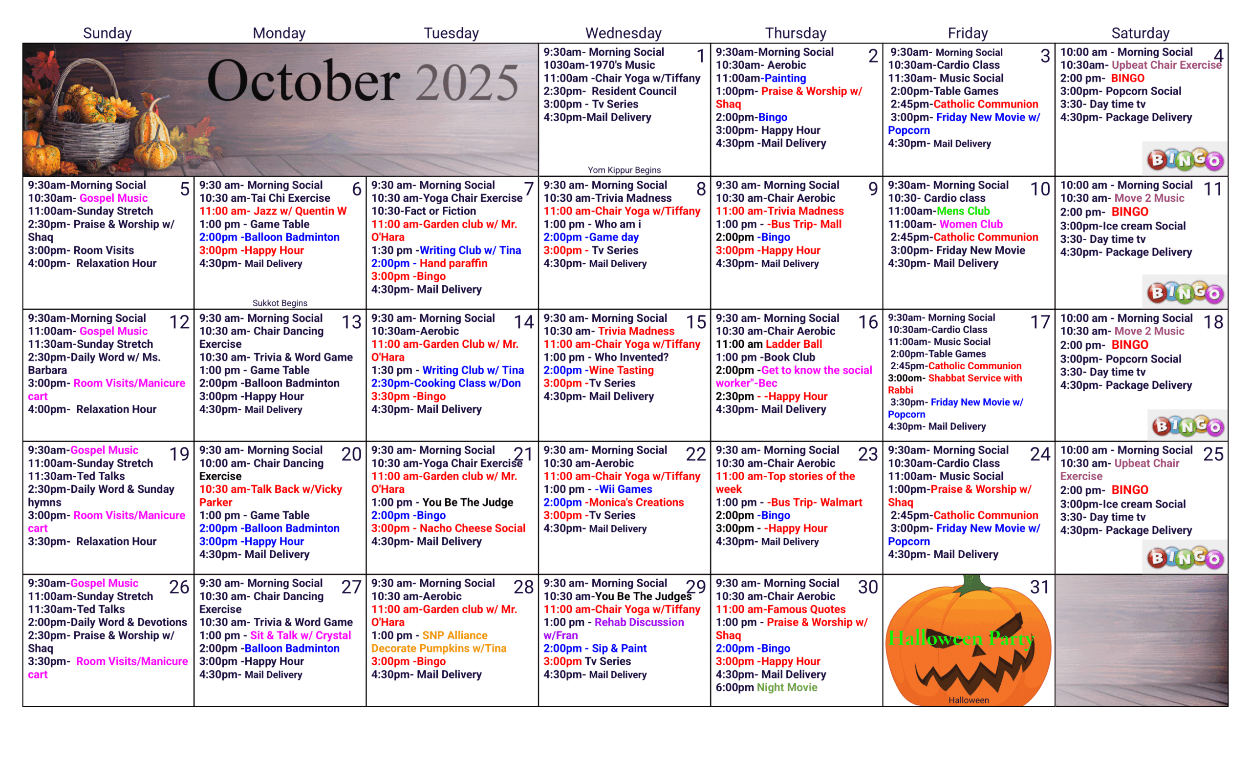 Oct cal -1